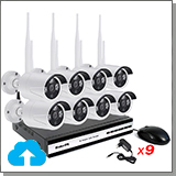 Облачный комплект беспроводного видеонаблюдения на 8 камер - Okta Vision Cloud-01-8